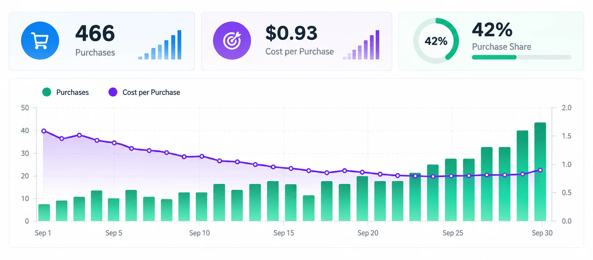 466 Purchases at Just $0.93 Per Purchase